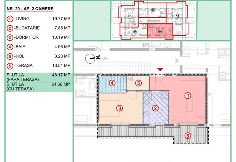 Popesti Primarie 2cam dec, et3, 61mp, langaSTB Finalizat !